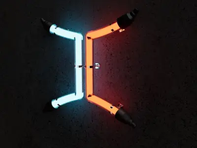 Neon Rig Final 3D model