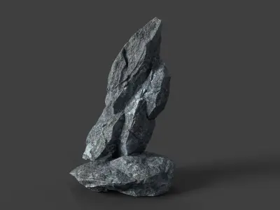 Rock 5-2 Low-poly 3D model