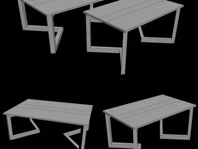 Low Table Denise V1 3D model