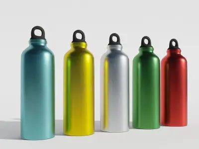 water bottle Low-poly 3D model