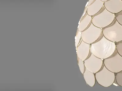 Phillipa Capiz Pendant 3D model