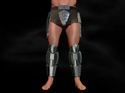 Predator Armor Legs Scale 1-1 File STL-OBJ for 3D Printing 3D print model