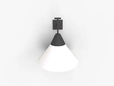 Exposior Black Wall Sconce Model 3D model
