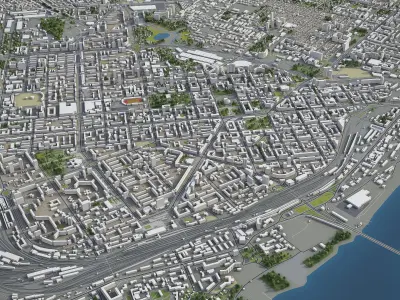 Novosibirsk  Low-poly 3D model