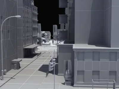 City Park Block 3D model