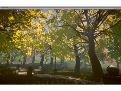 Trees Bundle Low-poly 3D model