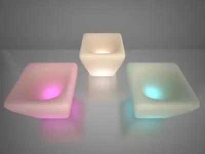 Illuminated Planter 5 3D model