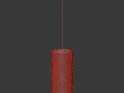 Untitled savoy pendant light in gold 3D model
