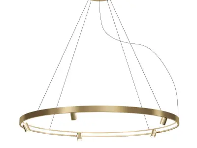 ARENA chandelier in gold 3D model
