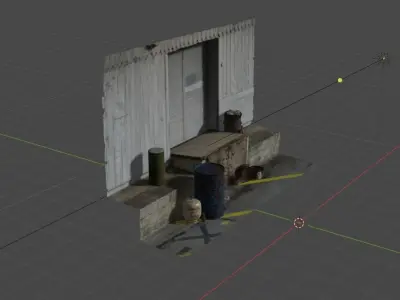 Alley Free low-poly 3D model