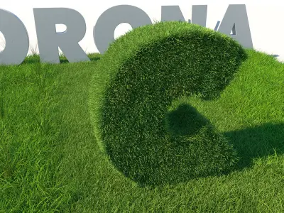 Grass Kit III for C4D and Corona render 3D model