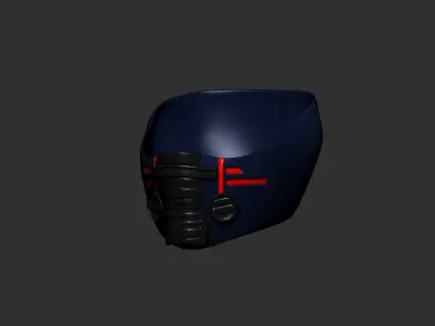 helmet  MASK high poly sculpt 3d printable  3D model