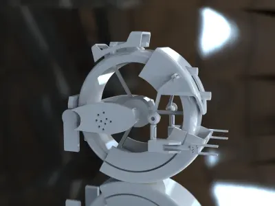 droid turbo scifi mech  3D model