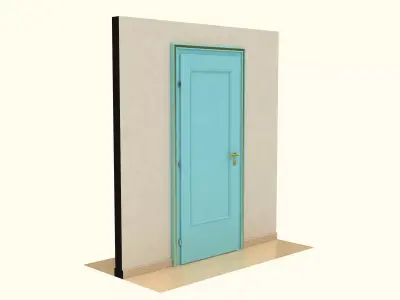 Wooden Door 3D model