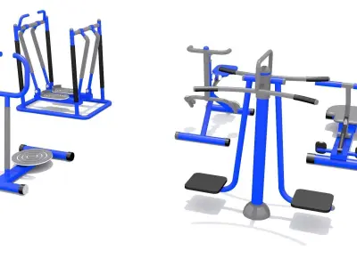 Kid Play Fitness Low-poly 3D model shop