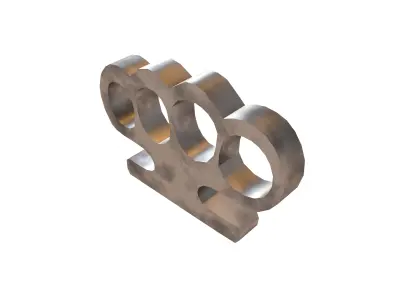 Knuckleduster v1 001 Low-poly 3D model