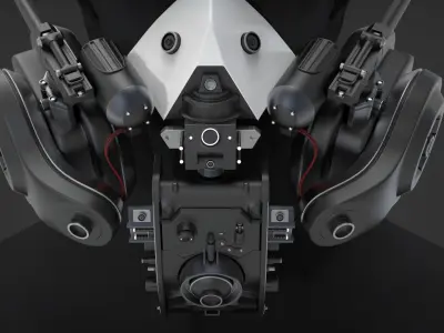 Cyberpunk Mask - Highpoly 3D model