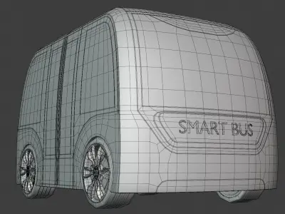 Shuttle minibus concept 2023 III 3D model