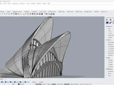 3D Parametric Museum Architectural 3D model 3D model