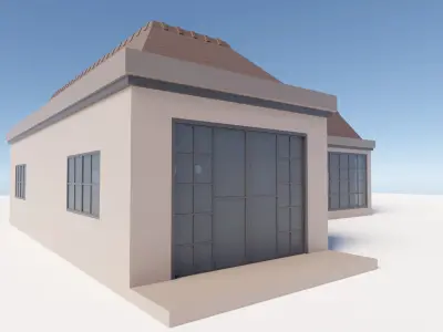 Single storey house 2 3D model