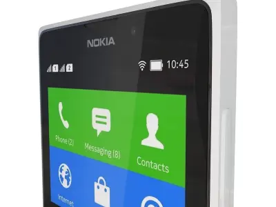 Nokia XL White 3D model