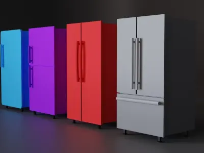 Low poly kitchen set 1 sink with two bowls Low-poly 3D model