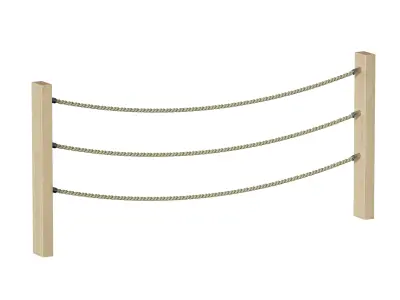 Rope fence constructor 3D model