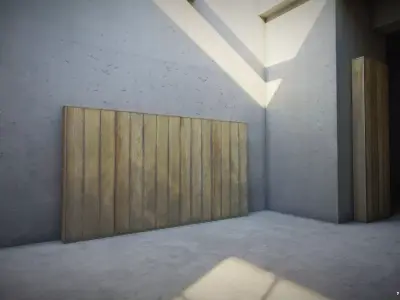 VR Art Gallery Low-poly 3D model get