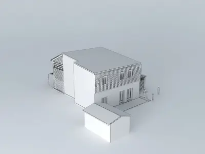 extention housing in town Free 3D model