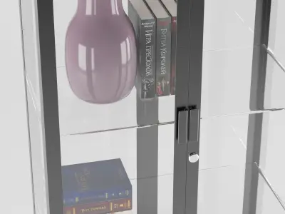 IKEA MILSBO Glass-door cabinet 3D model