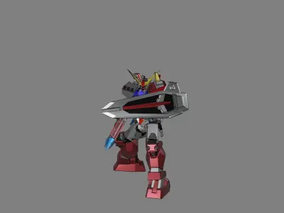 Attacker Gundam 4 3D model