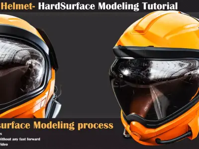 Hardsurface Tutorial Collection Vol3 - Scifi Helmet   3D model