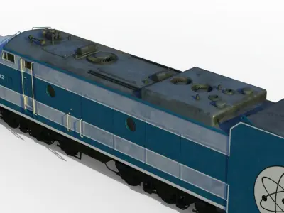 X-12 atomic locomotive concept 3D model