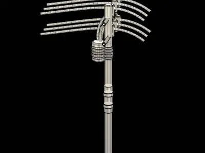 Electricity pole 3D model