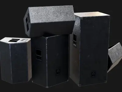 Speaker - Game ready props Low-poly 3D model