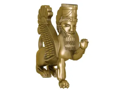 Assyrian door guard new metha 3D print model