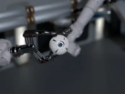 Cybernetic eyes pack Low-poly 3D model