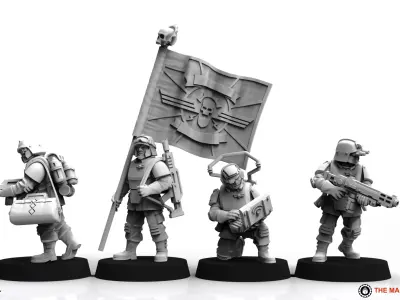 Universal Guard - Command Squad Builder 3D print model