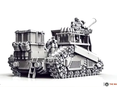 Cyberzerkers - Mobile Cannon Platform 3D print model