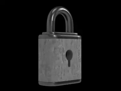 padlock 3D model