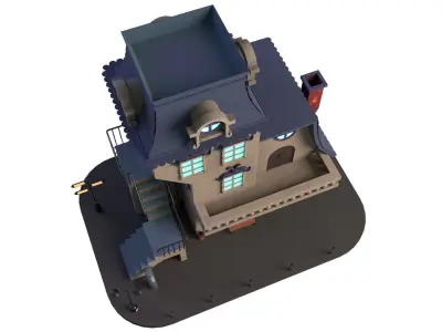 Cartoon House 02 3D model