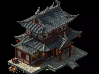 Peach Blossom Island - Tower 12 3D model