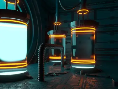 Sci-fi Mystic Lab 3D model