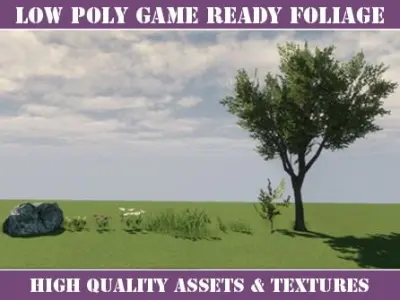 Game Foliage - Low Poly Environment Assets 3D model