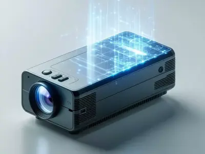 Realistic Modern Projector 3D Model Low-poly 3D model