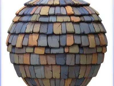 Stylized Roof Seamless Texture Texture 8