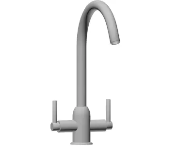 Kitchen and bathroom Tap  Low-poly 3D model