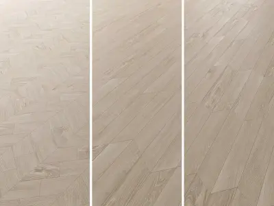  Parquet Oak Arctic NEW Firestop set 6 3D model