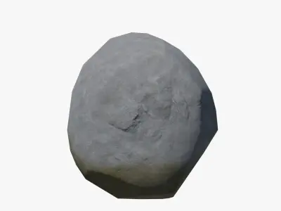 Set of Rocks Low-poly 3D model