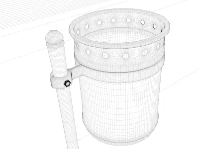 Street Trash bin 3D model